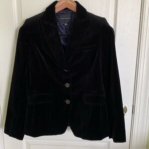 Black velvet Banana Republic blazer
